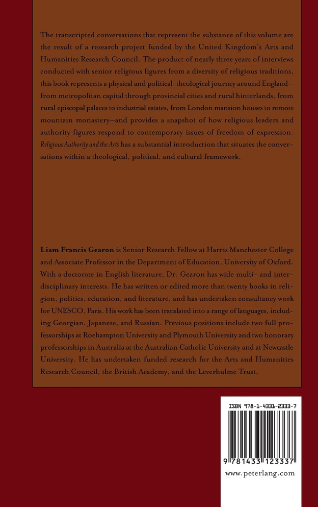 Religious Authority and the Arts