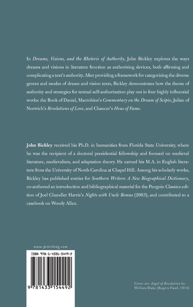 Dreams, Visions, and the Rhetoric of Authority