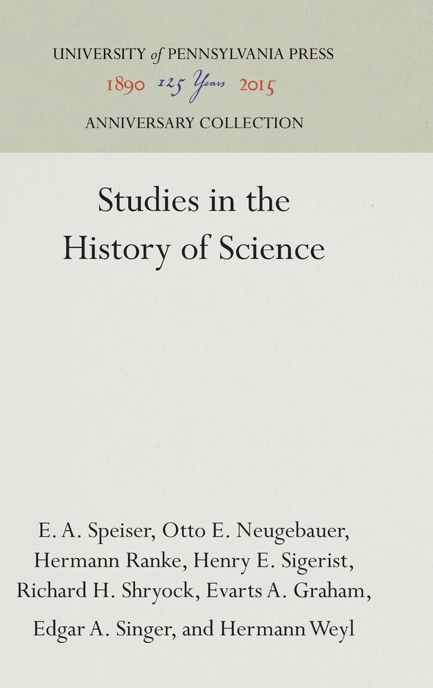 Studies in the History of Science