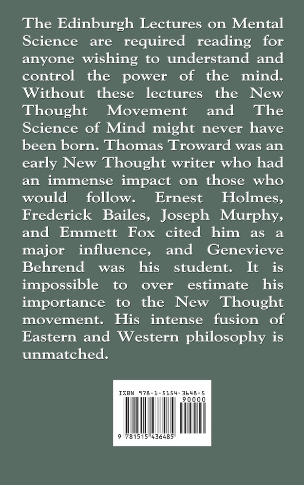 The Edinburgh Lectures on Mental Science