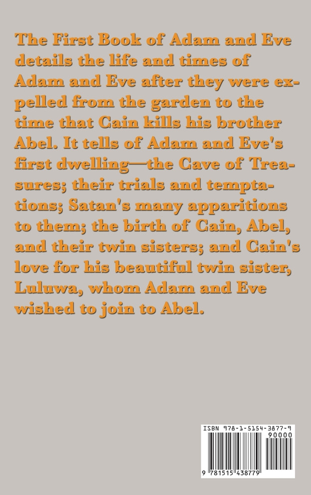 The First Book of Adam and Eve