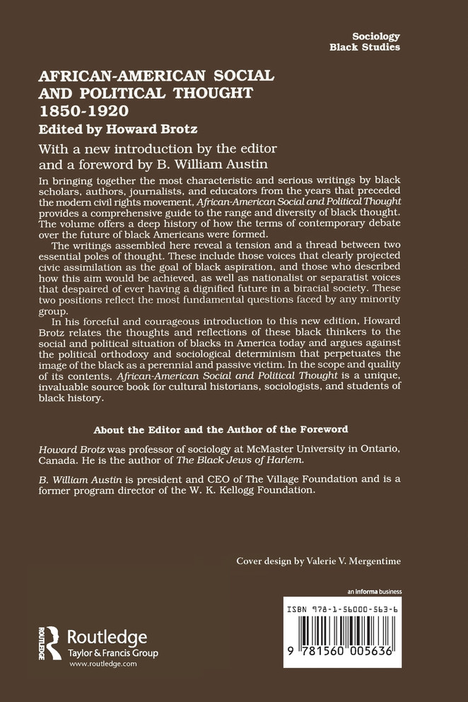 African-American Social and Political Thought