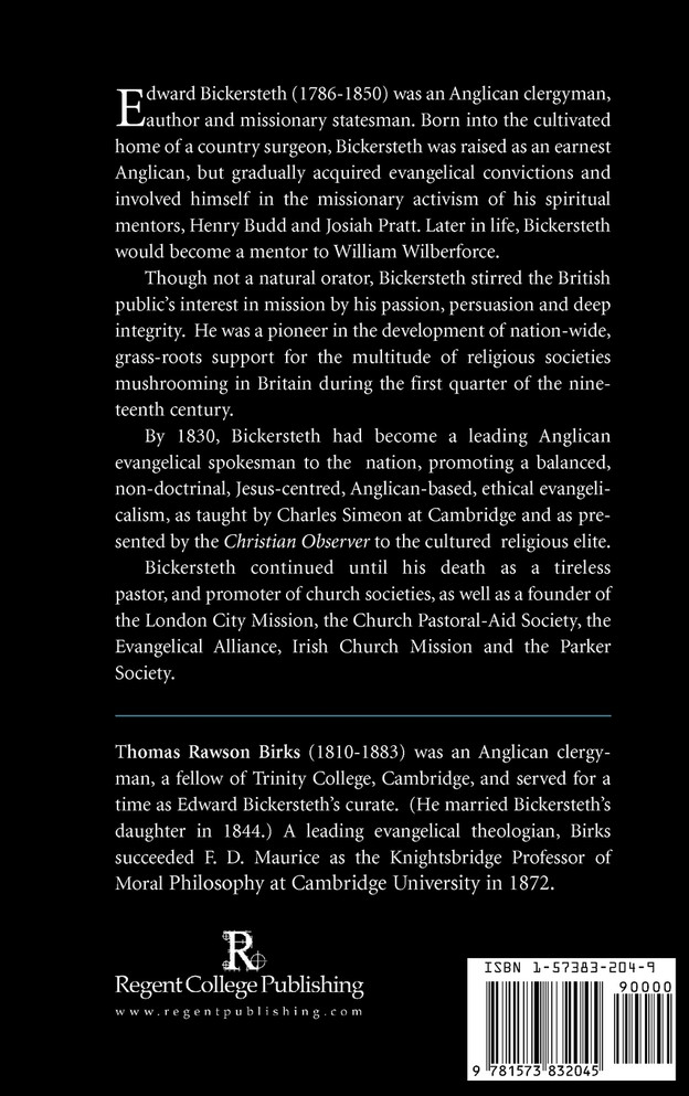Memoir of the Rev. Edward Bickersteth