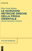 Le iscrizioni metriche greche della Frigia orientale