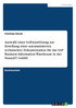 Auswahl einer Softwarelösung zur Erstellung einer automatisierten technischen Dokumentation für das SAP Business Information Warehouse in der FinanzIT GmbH