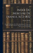 Index du Mercure de France, 1672-1832