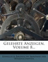 Gelehrte Anzeigen, Volume 8...