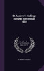 St Andrew's College Review, Christmas 1902