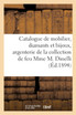 Catalogue de mobilier moderne de différents styles, diamants et bijoux, argenterie