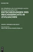 Entscheidungen des Reichsgerichts in Zivilsachen, Recht der Schuldverhältnisse, 10