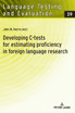 Developing C-tests for estimating proficiency in foreign language research