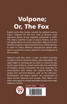 Volpone; Or, The Fox