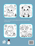 Coloring Book Christmas Baby Animals
