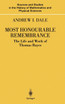 Most Honourable Remembrance