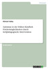 Autismus in der frühen Kindheit. Fördermöglichkeiten durch heilpädagogische Intervention