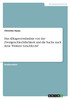 Das Alltagsverständnis von der Zweigeschlechtlichkeit und die Suche nach dem "Dritten Geschlecht"