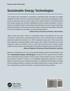 Sustainable Energy Technologies