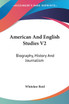 American And English Studies V2