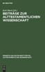 Beiträge zur alttestamentlichen Wissenschaft