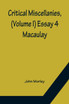 Critical Miscellanies, (Volume I) Essay 4