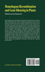 Homologous Recombination and Gene Silencing in Plants