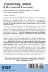 Transforming Towards Life-Centered Economies