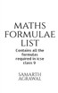 MATHS FORMULA LIST