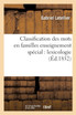 Classification des mots en familles enseignement spécial