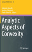 Analytic Aspects of Convexity