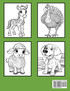 Farm Animals Coloring Book For Kids