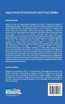 Agricultural Environment and Food Safety