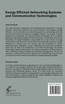 Energy Efficient Networking Systems and Communication Technologies