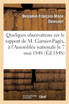 Quelques observations sur le rapport de M. Garnier-Pagès