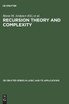 Recursion Theory and Complexity