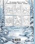 Paysages d'Hiver Livre de Coloriage pour Adultes