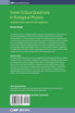 Some Critical Questions in Biological Physics