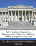 Information Resources Management Tools for Making Water Program Decisions