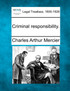 Criminal responsibility.