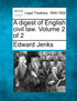 A digest of English civil law. Volume 2 of 2