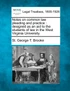 Notes on common law pleading and practice