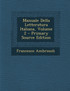 Manuale Della Letteratura Italiana, Volume 2