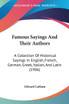 Famous Sayings And Their Authors