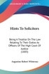 Hints To Solicitors