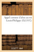 Appel comme d'abus au roi Louis-Philippe