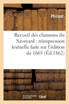 Recueil des chansons du Savoyard