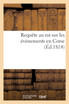 Requête au roi sur les événements en Corse