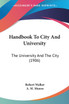 Handbook To City And University
