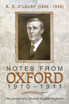 Notes from Oxford, 1910-1911