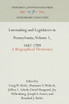 Lawmaking and Legislators in Pennsylvania, Volume 1, 1682-1709