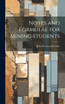 Notes and Formulae for Mining Students